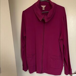 White Stag Women's Zip-Front Jacket in Berry Plum